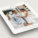"Circle monogram" - Save the Dates in Cotton by Stacey Meacham - Detail