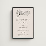 "NYC Skyline" - Save the Dates in Halo by Teju Reval - Front