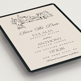 "NYC Skyline" - Save the Dates in Halo by Teju Reval - Detail