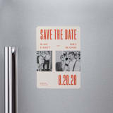 "Poster" - Save the Dates in Sunset by Rachel Cassel - Magnet Front
