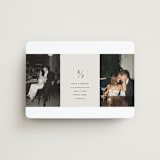 "Parker" - Save the Dates in Dove by Olivia Kanaley Inman - Front