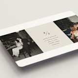 "Parker" - Save the Dates in Dove by Olivia Kanaley Inman - Detail