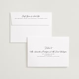 "the classic" - Save the Dates in Ivory by Benita Crandall - FREE Recipient Addressing