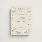 "Tahoe Lake" - Save the Dates in Cream by Sherley Ferreira - Front