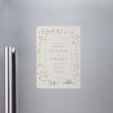 "Tahoe Lake" - Save the Dates in Cream by Sherley Ferreira - Magnet Front