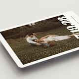 "Sidele" - Save the Dates in Pearl by Christie Garcia - Detail