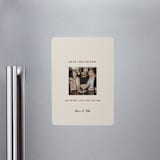 "Center Cut" - Save the Dates in Burgundy by Ani Somi - Magnet Front