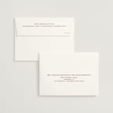 "Center Cut" - Save the Dates in Burgundy by Ani Somi - FREE Recipient Addressing