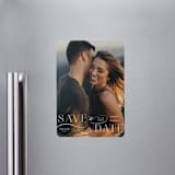 "Flourish" - Save the Dates in Vanilla by Ashley Rosenbaum - Front