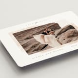 "Painterly Glow" - Save the Dates in Blush by Creo Study - Detail