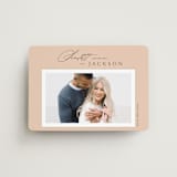 "Color Pop" - Save the Dates in Salmon by Kaydi Bishop - Magnet Front