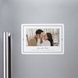 "Court" - Save the Dates in Leaf by Kate Ahn - Magnet Front