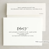 "Hand-Lettered" - Save the Dates in Lily by Dean Street - FREE Recipient Addressing