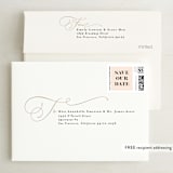 "Swoon" - Save the Dates in Vanilla by Lea Delaveris - FREE Recipient Addressing