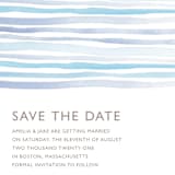 "Horizon" - Save the Dates in Light Cornflower by Dean Street - Detail