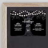"Garden Lights" - Save the Dates in Midnight by Hooray Creative - Front