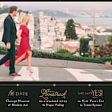 "Our Timeline" - Save the Dates in Onyx by Jessie Steury - Detail