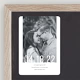 "Date Check" - Save the Dates in Noir by Up Up Creative - Front