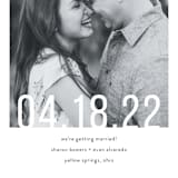 "Date Check" - Save the Dates in Noir by Up Up Creative - Detail