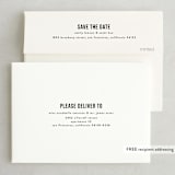"Date Check" - Save the Dates in Noir by Up Up Creative - FREE Recipient Addressing