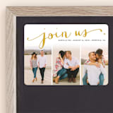 "Jotted" - Save the Dates in Golden by Ashley Hegarty - Front