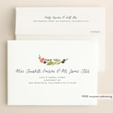 "Watercolor Wreath" - Save the Dates in Grapefruit by Yao Cheng Design - FREE Recipient Addressing
