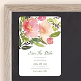 "Watercolor Floral" - Save the Dates in Rose by Yao Cheng Design - Front