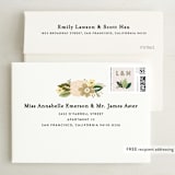 "Classic Floral" - Save the Dates in Cream by Alethea and Ruth - FREE Recipient Addressing