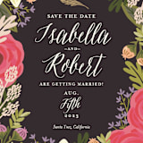 "Rhapsody" - Save the Dates in Peony by Griffinbell Paper Co. - Detail