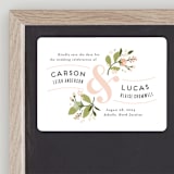 "Floral Ampersand" - Save the Dates in Rosebud by Jennifer Wick - Front
