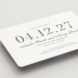 "Hepburn" - Save the Dates in Tuxedo by Megan Davis - Detail