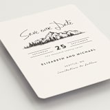"Mountains" - Save the Dates in Ivory by Anastasia Makarova - Detail