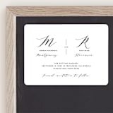 "Elegant Monogram" - Save the Dates in Berry by Simona Camp - Front