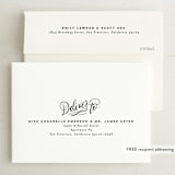 "Forever Begins" - Save the Dates in Chalk by Pink House Press - FREE Recipient Addressing