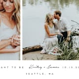 "meant to be" - Save the Dates in Tuxedo by Angela Garrick - Detail