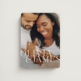 "This Couple" - Save the Dates in Pearl by Lauren Chism - Magnet Front