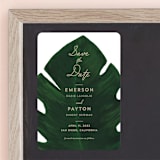 "Palm" - Save the Dates in Leaf by Kaydi Bishop - Front
