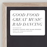 "Bad Dancing" - Save the Dates in Dove by Amy Payne - Front