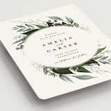 "Natures Greens" - Save the Dates in Ivory by Susan Moyal - Detail