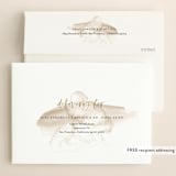 "Scripted" - Save the Dates in Ivory by Eric Clegg - FREE Recipient Addressing