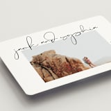 "Offbeat" - Save the Dates in Noir by Kimberly FitzSimons - Detail