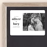 "Modern Simplicity" - Save the Dates in Monochrome by Hudson meet Rose - Front