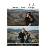 "Simple Trio" - Save the Dates in Charcoal by Heather Cairl - Detail