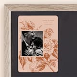 "Vintage Romance" - Save the Dates in Peach by Nazia Hyder - Front
