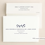 "Flyer" - Save the Dates in Navy by Jack Knoebber - FREE Recipient Addressing