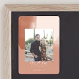"Minimalist Abstract Sunset" - Save the Dates in Terracotta by Stephanie Given - Front