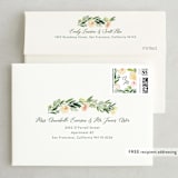 "Eucalyptus Wreath" - Save the Dates in Eucalyptus by Yao Cheng Design - FREE Recipient Addressing