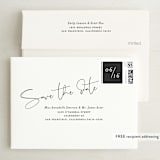 "A few words" - Save the Dates in Cotton by Susan Brown - FREE Recipient Addressing