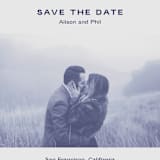 "Flyer" - Save the Dates in Navy by Jack Knoebber - Detail