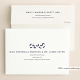 "Flyer" - Save the Dates in Navy by Jack Knoebber - FREE Recipient Addressing
